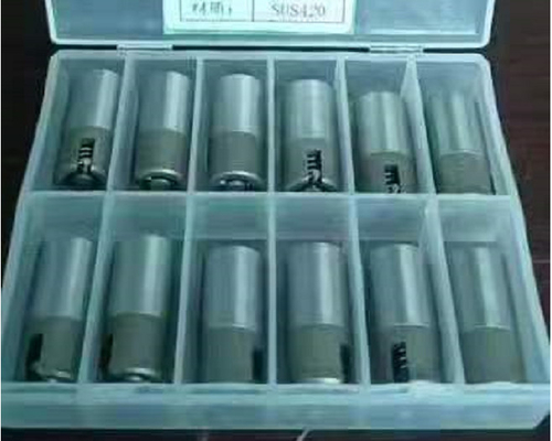 6 मिमी एएनएसआई प्लास्टिक प्रेसिजन मोल्ड पार्ट्स 40 सीआर एयर पॉपपेट वाल्व एयर एक्जेक्टर पिन